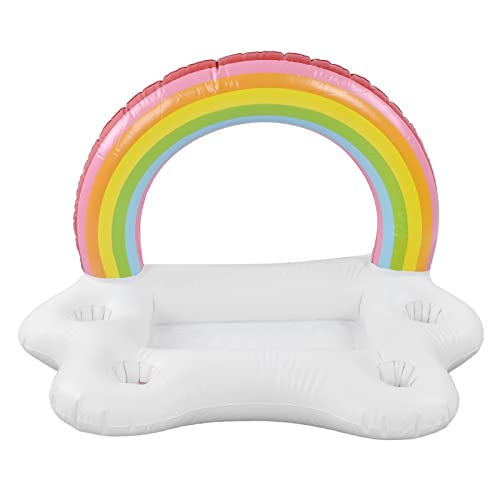 Aufblasbare Regenbogenwolke -Getränkehalter schwimmend Getränke Salat Fruchtbalkenbalken Pool Float -Werkzeug mit Reparaturfleck für Schwimmbäder Lakes s Partys aus PVC -Material Aufblasbare Regenbogenwolke -Getränkehalter schwimmend Getränke Salat Fruchtbalkenbalken Pool Float -Werkzeug mit Reparaturfleck für Schwimmbäder Lakes s Partys aus PVC -Material von Baxnore