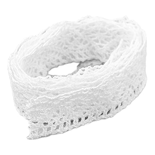 Baumwoll -Spitzenband, hohle dekorative Verkleidung, weiche Nähspitze für Kleidungsdekoration, Vorhangherstellung, Hochzeitsfeier, Accessoires Baumwoll -Spitzenband, hohle dekorative Verkleidung, weiche Nähspitze für Kleidungsdekoration, Vorhangherstellung, Hochzeitsfeier, Accessoires von Baxnore