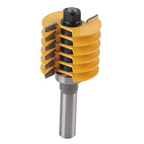 BaxnHolzbearbeitungsschneider, Wolfram -Stahlfinger -Kleberfuge -Router -Bit, 1/2 in Shank -Fräser, Anti -Gegenreaktionen -Schneidwerkzeug für verschiedene Holzbearbeitungsprojekte von Baxnore