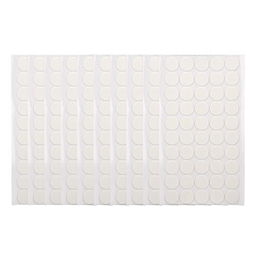 Baxnor10 Blätter transparente selbstklebende Punkte, 20 mm 500 Stcs doppelseitig weiße klebrige Punkte, nicht markierende kleine Hakenschleifenpunkte für Raumdekoration Home Office Baxnor10 Blätter transparente selbstklebende Punkte, 20 mm 500 Stcs doppelseitig weiße klebrige Punkte, nicht markierende kleine Hakenschleifenpunkte für Raumdekoration Home Office von Baxnore