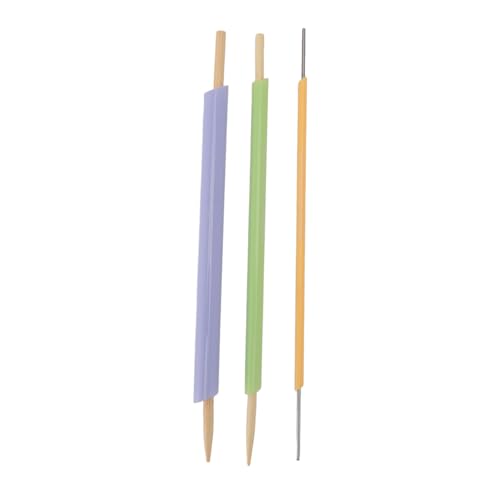 Baxnor3 Stück Stoffschlauchwender, Schnelldreh-Nähwerkzeuge aus Bambus-Edelstahl mit 25 cm langen Wendestäben, schmale Stoffschläuche zum Basteln, für Puppenkleidung, Taschengriffe von Baxnore