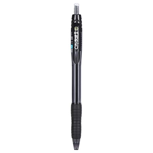 Baxnore 1,0 -mm -Kugelschreiber, Drücken Sie den Tintenstift mit Ölbasis mit Anti -Grip, schnell trockener Schreibbetriebs -Taschenclips für geschäftliche Schreibwaren (Red) (Blue) (Black) von Baxnore