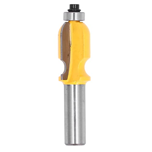 Baxnore 1/2 in Shank Holzbearbeitung Router Bit, Carbon -Stahl -Legierungs -Frässchneider, Architekturrahmen Router Bit, Hochleistungsrouter Bit für elektrisches Holzfräsen (Tiefes rundes Bodenmesser) von Baxnore