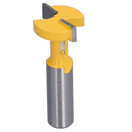 Baxnore 1/2 in Shank -Router -Bit, Kohlenstoffstahl -Legierung T -Track -Router, gerade T -Track -Schlitzschneider, Holzrillenfräsenschneider für Holzbearbeitung von Baxnore