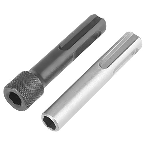 Baxnore 1/4 in Hex Shank SDS -Bithalter -Adapter, Socket -Werkzeug für Bohrerfahrer, 2 -teiliges Chrom -Vanadium -Stahlset, 60 mm Industrieschraubenfahrerzubehör von Baxnore