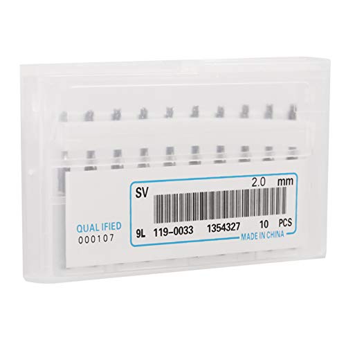 Baxnore 10 Stcs 2 mm Endmühlen, zementierte Carbid -Schneidbits, Verschleiß widerstand von Baxnore