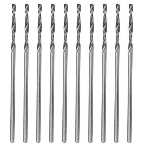 Baxnore 10-teiliger Spiralbohrer, HSS-Metallbohrer, Perlenstanzbohrer, Perlenstanzbohrer, Bohrer mit geradem Schaft, Schmuckperlenbohrer-Set für Schmuck von Baxnore