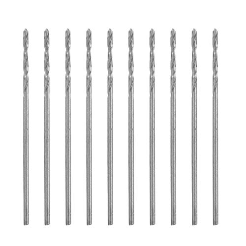 Baxnore 10-teiliger Spiralbohrer, HSS-Spiralbohrer, Handbohrer, Bohrer mit geradem Schaft, Bohrer zur Schmuckherstellung, Bohrer für saubere Löcher zum Stanzen von Baxnore