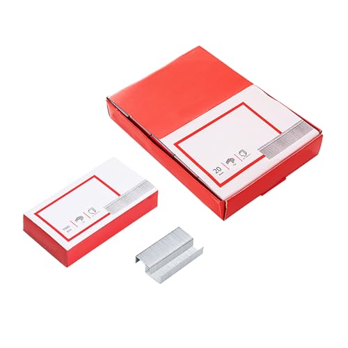 Baxnore 1000 PCS Heavy Duty Stahl Heftles, Nr. 10 Standardgröße Anti-Jam-Heftklammern, glattes schnelles Stapeln, Desktop-Städter, Stoffpapierbindung für Polstertischtischlerei von Baxnore