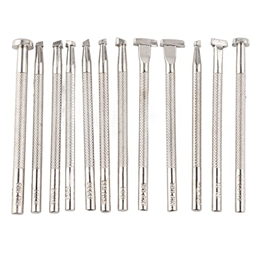 Baxnore 12pcs Leder -Gravur -Werkzeuge Set, professionelle Leichtmetalllederstempel für die Prägung von Schnitzlederhandwerk Baxnore 12pcs Leder -Gravur -Werkzeuge Set, professionelle Leichtmetalllederstempel für die Prägung von Schnitzlederhandwerk von Baxnore