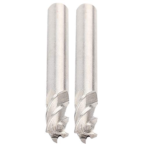 Baxnore 2 Stück HSS 6 mm 4 Flöten Endmühle, HSS-Gravur fräsen, genaues Metalls chneide werkzeug, Mehrzweck fräser zum Fräsen von Profil fräsen Baxnore 2 Stück HSS 6 mm 4 Flöten Endmühle, HSS-Gravur fräsen, genaues Metalls chneide werkzeug, Mehrzweck fräser zum Fräsen von Profil fräsen von Baxnore