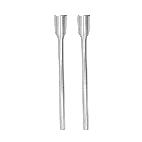 Baxnore 2 Stück Halbrund Cutter Punch, Werkzeugs tahl Halbrund Leder Punch, Kompakter Leder-Craft-Punch, Leders ch neider Punch, Halbrund Punch für Leder (10 mm) von Baxnore