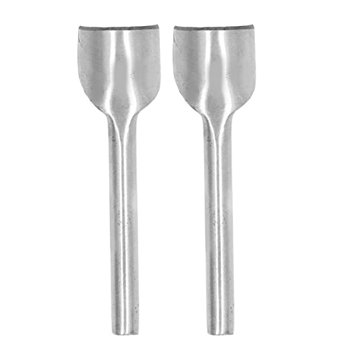 Baxnore 2 Stück Halbrund Cutter Punch, Werkzeugs tahl Halbrund Leder Punch, Kompakter Leder-Craft-Punch, Leders ch neider Punch, Halbrund Punch für Leder (25mm) von Baxnore