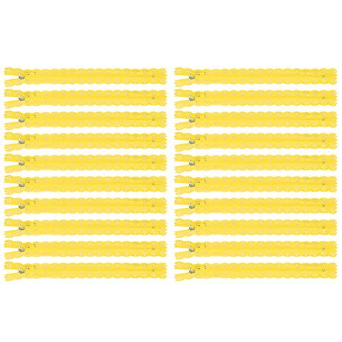 Baxnore 20pcs 20 cm Nylon Spitzen Reißverschlüsse, Reißverschlussblumenspulen, verstellbare Reißverschlüsse zum Nähen von Handwerksvorräten (Nylon 5) von Baxnore