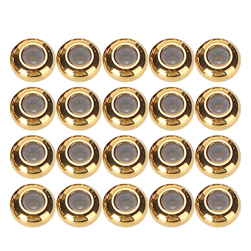 Baxnore 20pcs Edelstahl -Abstandshalterperlen, nahtlose runde Perlen, Golden Schmuck Spacer für Armbänder Halsketten, Bastelperlenversorgungen von Baxnore