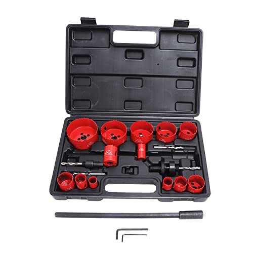 Baxnore 21pcs Lochsäge Kit, HSS -Loch -Säge Bohrbit, Lochbohrwerkzeug -Set, Lochschneider -Kit, Lochschneiderbohrer, Elektrowerkzeuglochschneider für Gipsboard von Baxnore