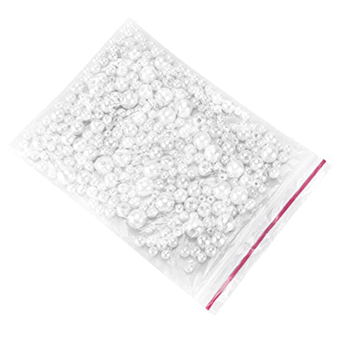 Baxnore 370pcs Perlenperlen diy weiß runde abs basteln pearls mit Löchern für Schmuck Halskette Armband machen elegante handgefertigte e für Frauen Mädchen Baxnore 370pcs Perlenperlen diy weiß runde abs basteln pearls mit Löchern für Schmuck Halskette Armband machen elegante handgefertigte e für Frauen Mädchen von Baxnore
