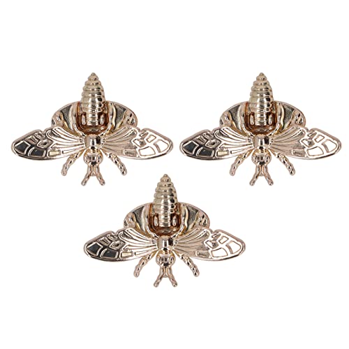 Baxnore 3pcs Verschluss drehen Verriegelung Licht Gold Bienenform Form Legierung Material Rotatable DIY Dekorative Beutelzubehör herstellen Baxnore 3pcs Verschluss drehen Verriegelung Licht Gold Bienenform Form Legierung Material Rotatable DIY Dekorative Beutelzubehör herstellen von Baxnore