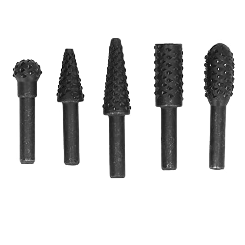Baxnore 5 PCs drehen Burr -Datei -Bits, HSS -Material 1/4 -Zoll -Schaft, für Holzschnitze, Plastikschleifenformierung eingestellt Baxnore 5 PCs drehen Burr -Datei -Bits, HSS -Material 1/4 -Zoll -Schaft, für Holzschnitze, Plastikschleifenformierung eingestellt von Baxnore
