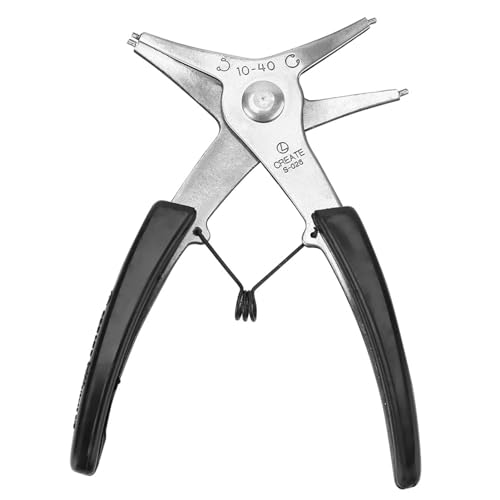 Baxnore 5.7 In Doppelzweck -Circlip -Zange, Werkzeugstahl interne externe Snap -Hoop -Zange für 10 bis 40 mm Reifen, mechanische Reparatur -Automobilwerkzeuge Baxnore 5.7 In Doppelzweck -Circlip -Zange, Werkzeugstahl interne externe Snap -Hoop -Zange für 10 bis 40 mm Reifen, mechanische Reparatur -Automobilwerkzeuge von Baxnore