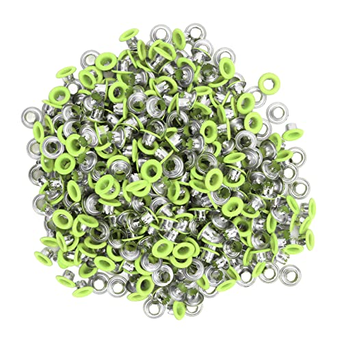 Baxnore 500pcs Snap Buttons Kit, Eisenbefestigungselemente, leichte Nähschnappschüsse für Kleidungslederzelte (YK4/5C22 (fluoreszierendes Grün)) von Baxnore