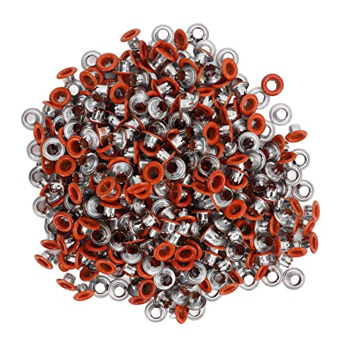Baxnore 500pcs Snap Buttons Kit, Eisenbefestigungselemente, leichte Nähschnappschüsse für Kleidungslederzelte (YK4/5C26 (Orange)) von Baxnore