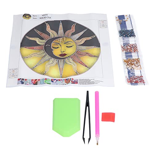 Baxnore 5d Diamond Malerei Kit Sonnenblume DIY Handgefertigte Full Drill Diamond Art Stickerei Home Wall Decor Bastel Set für Erwachsene Kinder Anfänger 30x30cm komplette Accessoir von Baxnore