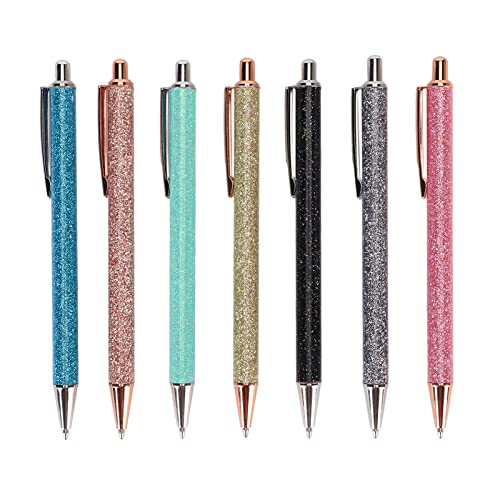 Baxnore 7 Packung nachfüllbare Kugelschreiber mit Anti -Slip -Glitzer -Finish, Schnellwechsel -Tintensystem für Office -Dokumente Hausaufgaben -Geschäftsbrief Nehmen Sie Baxnore 7 Packung nachfüllbare Kugelschreiber mit Anti -Slip -Glitzer -Finish, Schnellwechsel -Tintensystem für Office -Dokumente Hausaufgaben -Geschäftsbrief Nehmen Sie von Baxnore