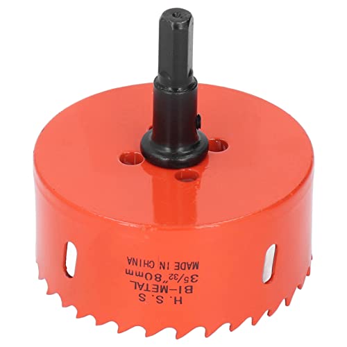 Baxnore 80 mm HSS -Lochsäge mit Dorn, Schnittschneider für weiche Metallholzbohrungen enthalten im Mittelbohrer Baxnore 80 mm HSS -Lochsäge mit Dorn, Schnittschneider für weiche Metallholzbohrungen enthalten im Mittelbohrer von Baxnore