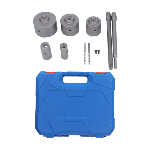 Baxnore 9 Stcs Wandbohrer Betonlochsäge, Hardlegiersteinloch -Säge Kit, 30 bis 100 mm Zementmauerwerk Bohrer, schwerer Ziegellochschneider zur Verbesserung zu Hause Baxnore 9 Stcs Wandbohrer Betonlochsäge, Hardlegiersteinloch -Säge Kit, 30 bis 100 mm Zementmauerwerk Bohrer, schwerer Ziegellochschneider zur Verbesserung zu Hause von Baxnore