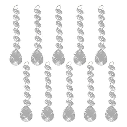 Baxnore Acryl -Kronleuchter Ersatzperlen, 10 -pcs -Tränen -förmige Hänge -Eiszapfen -Anhänger, 16 cm transparente Prismen, hängende Beleuchtungsdekor für Home Wedding Baxnore Acryl -Kronleuchter Ersatzperlen, 10 -pcs -Tränen -förmige Hänge -Eiszapfen -Anhänger, 16 cm transparente Prismen, hängende Beleuchtungsdekor für Home Wedding von Baxnore