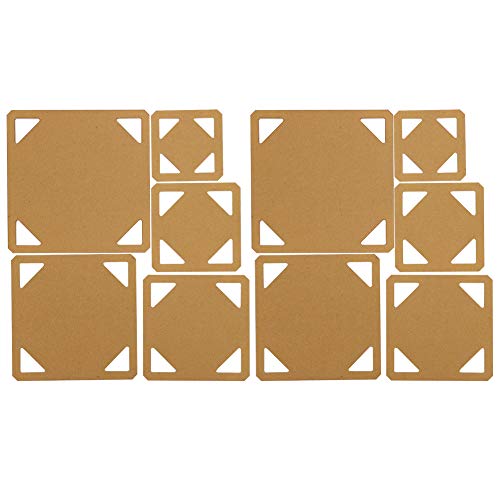 Baxnore Acryl -Schablonen -Vorlagen -Set 10pcs Hochwertige DIY -Quilt -Tools für Patchwork -Erstellen dauerhafter wiederverwendbarer Acryl -Quilt -Vorlagen in mehreren Größen von Baxnore