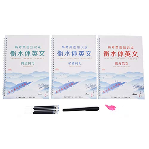 Baxnore B3 Pack wiederverwendbares englisches Kalligraphie-Kopie, Handschriften-Übungsbuch mit automatischer Verfassertinte, Stiftgriff, Schreiben von Arbeitsmappen für Anfänger Homeschool Baxnore B3 Pack wiederverwendbares englisches Kalligraphie-Kopie, Handschriften-Übungsbuch mit automatischer Verfassertinte, Stiftgriff, Schreiben von Arbeitsmappen für Anfänger Homeschool von Baxnore