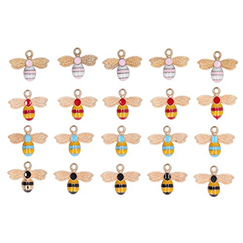 Baxnore Bienencharme Anhänger 20pcs handgefertigte Kristall -Strass -Legierung DIY -Schmuckzubehör für Halsketten Ohrringe Armbänder Schlüsselanlagen Handwerksprojekte Baxnore Bienencharme Anhänger 20pcs handgefertigte Kristall -Strass -Legierung DIY -Schmuckzubehör für Halsketten Ohrringe Armbänder Schlüsselanlagen Handwerksprojekte von Baxnore