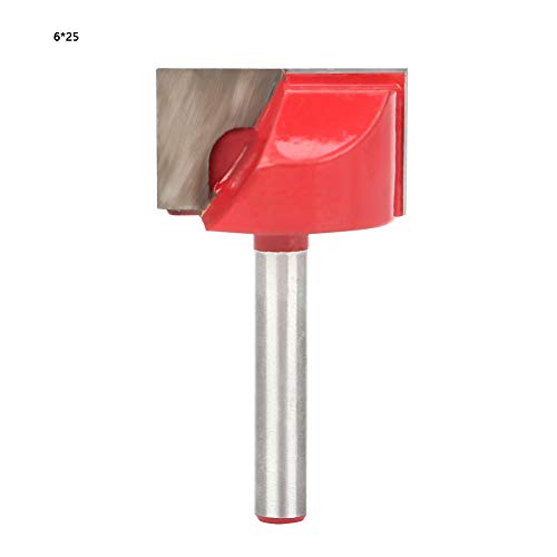 Baxnore Bodenreinigungsfräser, Wolframkarbid-Holzbearbeitungsfräser, 6-mm-Schaft-CNC-Schnitzfräser für Holz, MDF, PVC, professionelles Holzfräswerkzeug (6*25) von Baxnore