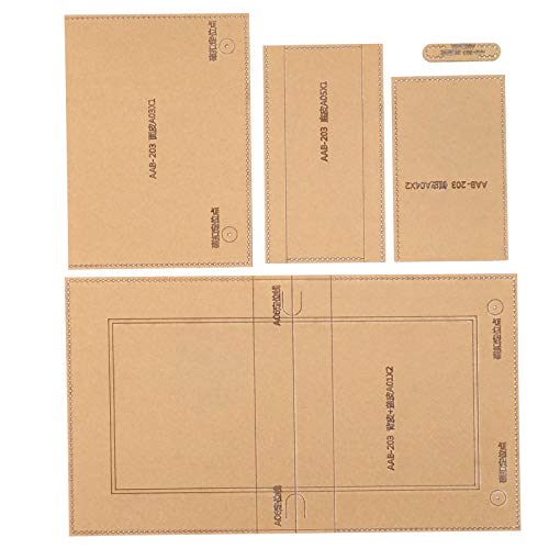 Baxnore DIY-Acrylschablonenschema-Vorlage Ledermuster Schulter Messenger-Tasche Making Tool AAB-203 von Baxnore