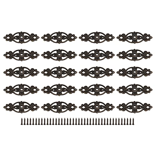 Baxnore Eckabdeckungen Vintage Style Exquisite Zink -Legierungs -Eckschützer mit Nägeln für Holzkoffer Buch Scrapbook Foto 20pcs Grüne Bronze 2,5 x 0,9in von Baxnore
