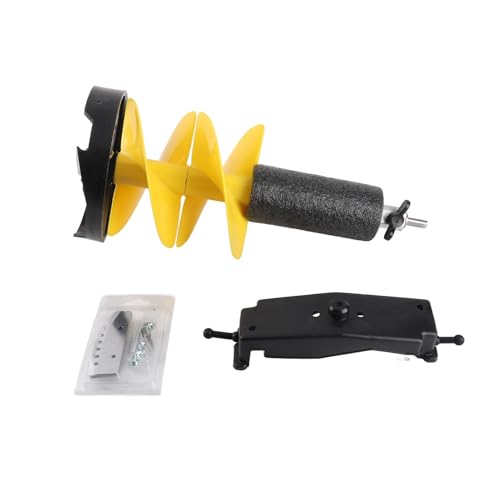 Baxnore Eisschnecken, Aluminiumlegierung Eisbohrersne, Impact Resist Ice Fishing Auger, schwimmende Eisschnecken, Eisbohranfänger, Angelschnecken zum Eisfischen von Baxnore