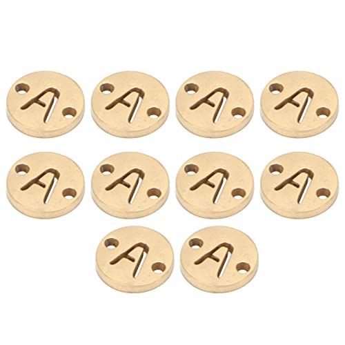 Baxnore Erstbrief Anhänger Halskette Gold Edelstahl Charms 10pcs DIY Schmuck Herstellung Vorräte für Armband -Handwerk modische einfache Anhänger für Frauen Männer Männer Baxnore Erstbrief Anhänger Halskette Gold Edelstahl Charms 10pcs DIY Schmuck Herstellung Vorräte für Armband -Handwerk modische einfache Anhänger für Frauen Männer Männer von Baxnore