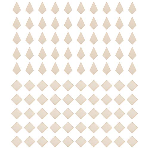 Baxnore Holzohrrücken, unbemaltte, hohle geometrische Anhänger, Handwerksvorräte für handgefertigte Schmuck, Kartenherstellung, Partydekorationen Baxnore Holzohrrücken, unbemaltte, hohle geometrische Anhänger, Handwerksvorräte für handgefertigte Schmuck, Kartenherstellung, Partydekorationen von Baxnore