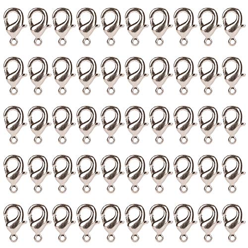 Baxnore Hummerverschlüsse Snap Hooks Schmuckzubehör für Premium -Qualität Metallverschluss für Halsketten Armbänder DIY -Crafting Platin -Messing 10x5mm 50 Stücke Baxnore Hummerverschlüsse Snap Hooks Schmuckzubehör für Premium -Qualität Metallverschluss für Halsketten Armbänder DIY -Crafting Platin -Messing 10x5mm 50 Stücke von Baxnore