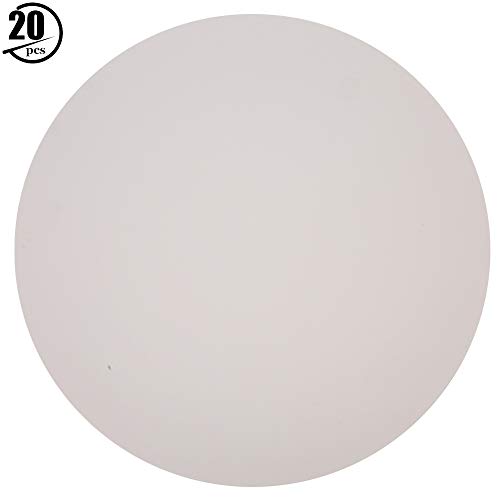 Baxnore -Kartenpapier, glatte, dicke Blätter, Multi -Purpose -Dick -Kartenpapier zum Handwerkskizza -Bürodruck (Runde weiße Karte 33 cm) von Baxnore