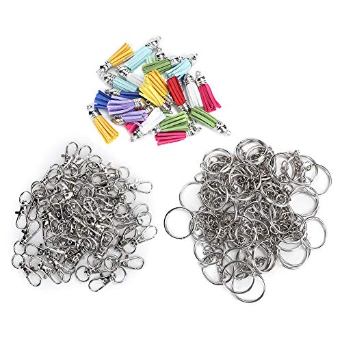 Baxnore Kettenquitler -Set mit Zinklegierungsschlüsselringen, Zubehör für Tasten Telefon, Taschenanhänger, Bulk Zinklegungsringe Baxnore Kettenquitler -Set mit Zinklegierungsschlüsselringen, Zubehör für Tasten Telefon, Taschenanhänger, Bulk Zinklegungsringe von Baxnore
