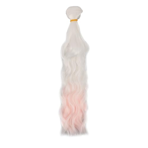 Baxnore Kugelgelenkpuppenperücke, 25 cm Länge 1m Breite Gradient Langer locker, weiche Seidenhitzefasern für professionelle Styling -Praxis mit hohen Temperaturen (Waves roll) von Baxnore