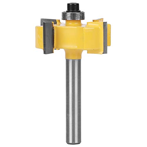 Baxnore Mahlschneider, zementiertes Carbid -Router -Bit, Anti -Reverse -Industrie -Fräswerkzeug, glattes Schneiden von Router für Holzbearbeitungszubehör (4-Blade-Ball-T-förmiges Messer 6*1/2) von Baxnore