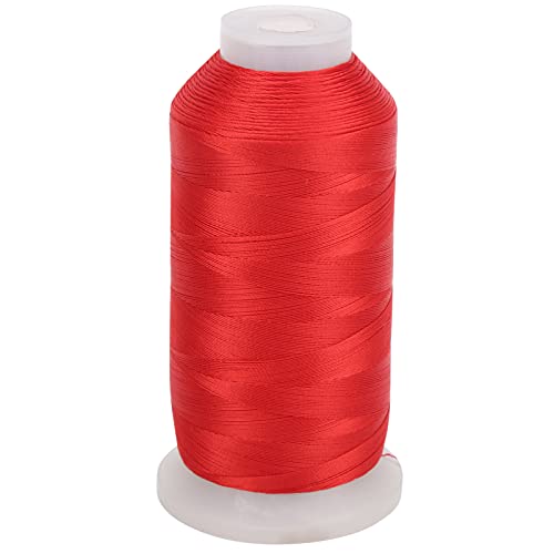 Baxnore Nähmaschinengewinde, Stickfaden mit niedrigem Bruchpolyester, glatte Schmierung für Handmaschinennähen, 1 Spulen (Verrotten) von Baxnore
