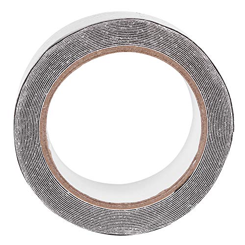 Baxnore Nicht -Slip -Klebeband, 50 mm x 5 m schwarze Wasserfrost -PVC -Klebeband für Stufen, Rampen, Maschinenpele, Verschleißresist -Anti -Skid -Oberflächen von Baxnore