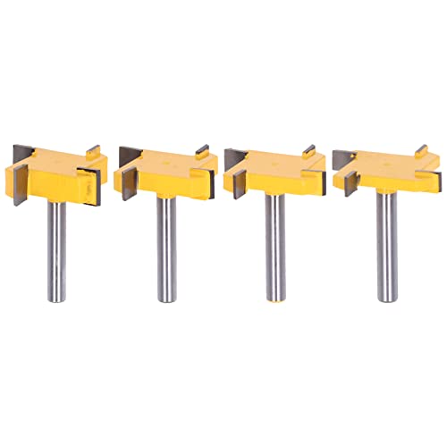Baxnore Oberflächen -Router -Bit, Carbon -Stahl -Kaninchen -Slot -Router -Bits, Impact Resist Holzbearbeitungsplaner, Groowen -Mahlen Schneidwerkzeug für Holztürrahmen von Baxnore