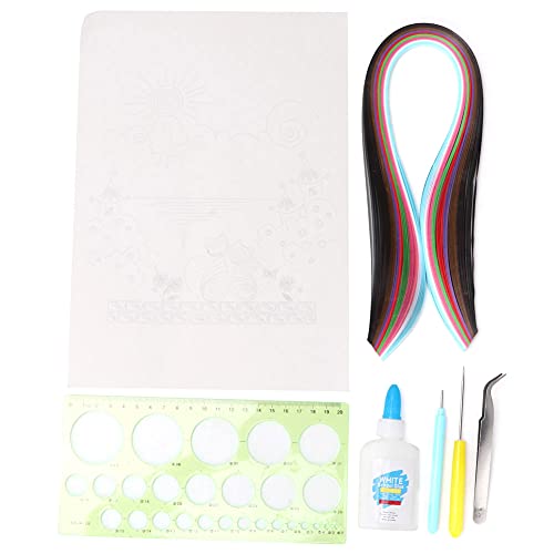 Baxnore Ouilling Paper Kit Paper Quilling DIY Bastelwerkzeug Set Art Papercraft Dekoration von Baxnore