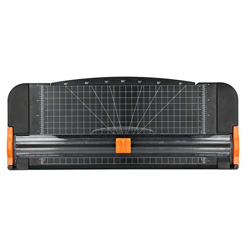 Baxnore Paper Trimmer, einstellbare 45 bis 90 ° Schieberschneider mit genauem Netz, Sicherheitsschienen für Schrottbuchung, Foto- und Kartenschneidung, ABS -Konstruktion Baxnore Paper Trimmer, einstellbare 45 bis 90 ° Schieberschneider mit genauem Netz, Sicherheitsschienen für Schrottbuchung, Foto- und Kartenschneidung, ABS -Konstruktion von Baxnore